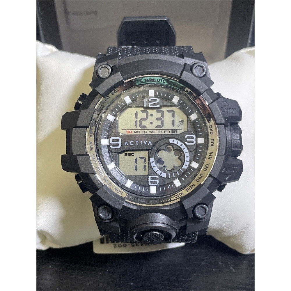 Activa Endurance X Invicta Men's Digital Watch 54.5mm Black New ACW435-002